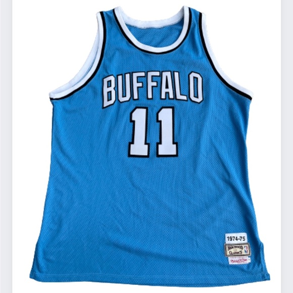 Buffalo Braves Bob Mcadoo # 11 Blue Authentic Basketball Jersey Sz 54 - Picture 1 of 6